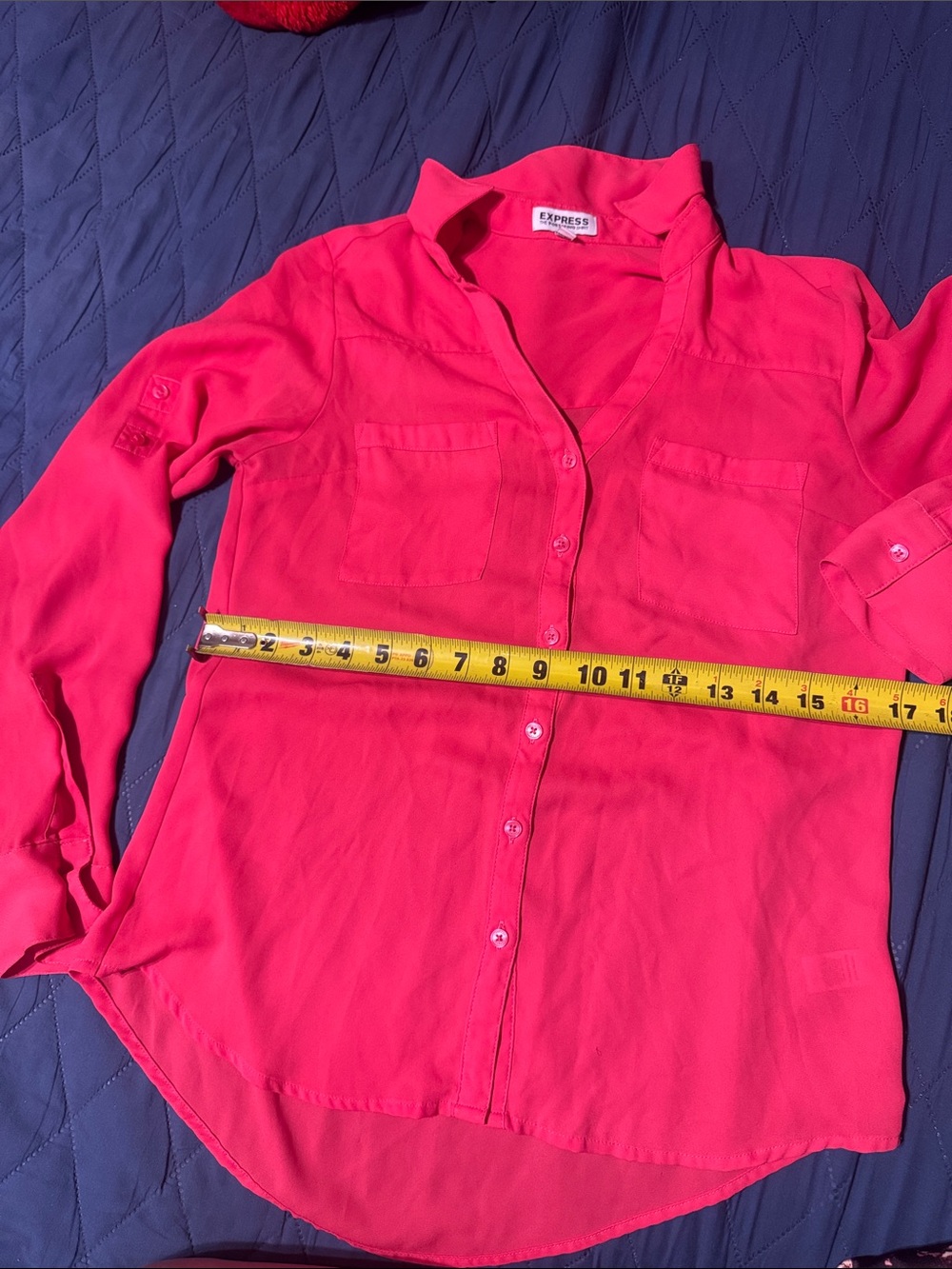 Express Girls' Bright Pink Button-Front Shirt